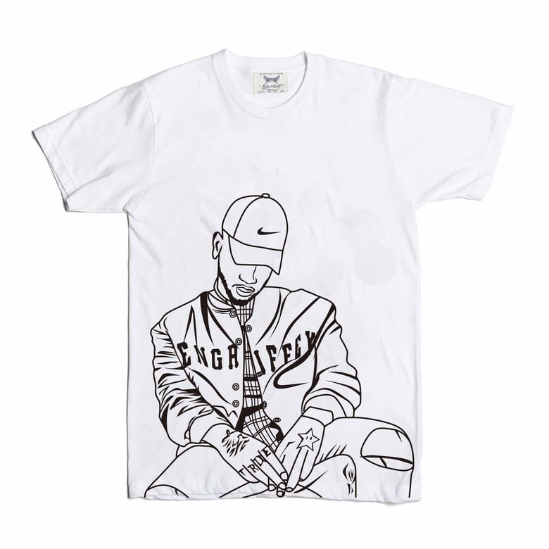 Image of Bryson Tiller pen griffey White Tee (Unisex) // trapsoul