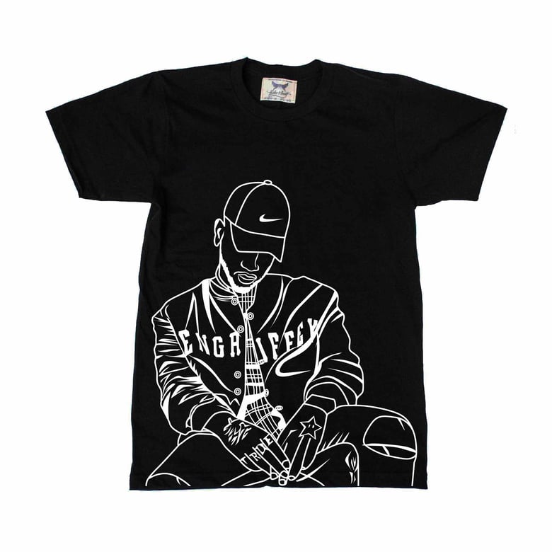 Image of Bryson Tiller pen griffey Black Tee (Unisex) // trapsoul