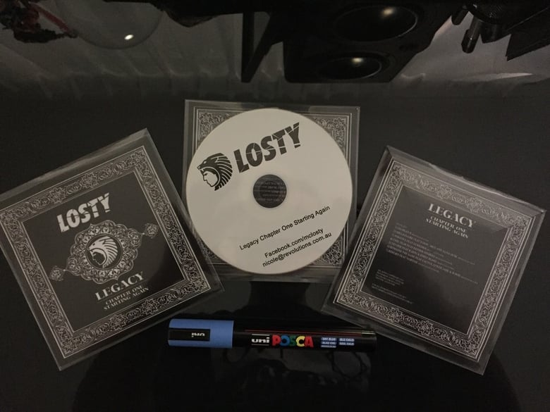 Image of COMBO Losty - Legacy Chapter One Starting Again SIGNED CD + LION HEAD SNAPBACK CAP 