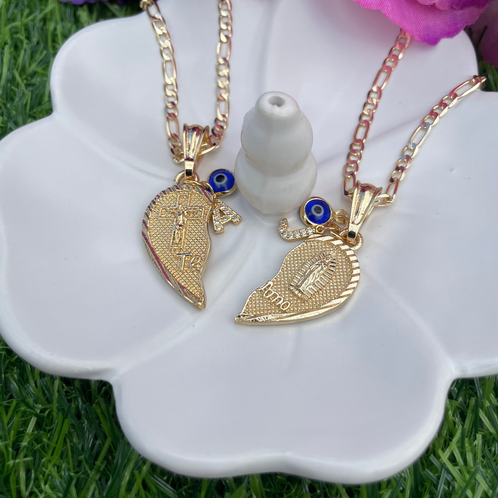 Te amo deals couple necklace