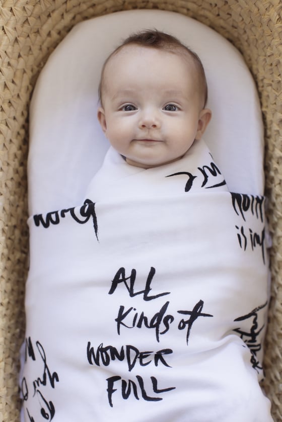 Image of HOPES + DREAMS ORGANIC COTTON SWADDLE BLANKET