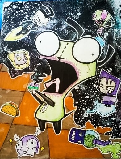 Image of Cupcake of DOOM (Invader Zim Fanart)