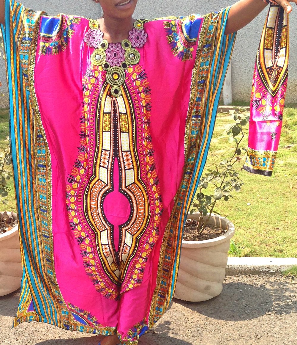 Image of Dashiki Silk Gown