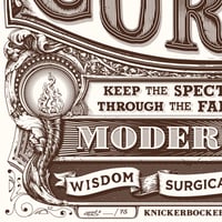 Image 3 of "Doctor Thackery's Miraculous Cure-All" Knick-themed screenprints