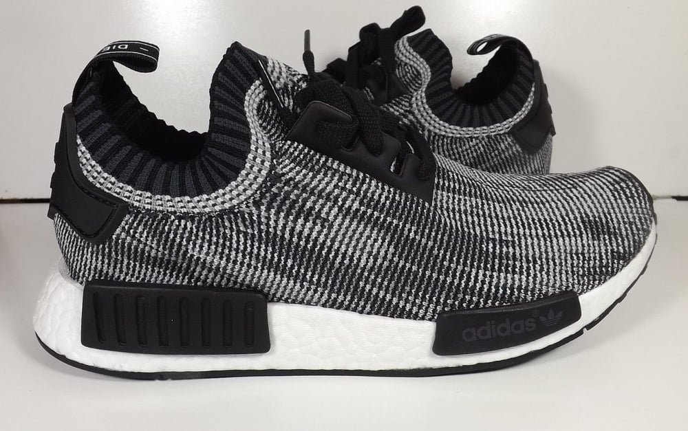 Image of Adidas Nmd Runner Primeknit R1 PK Core Black White Grey S79478