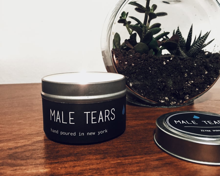 Image of 4 oz Male Tears Tin Candle