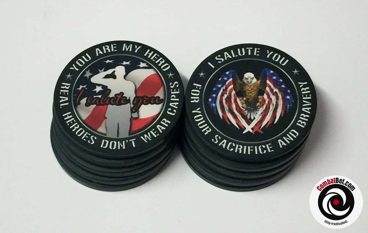Combatbet Custom Poker Chips — Military Tokens of Appreciation