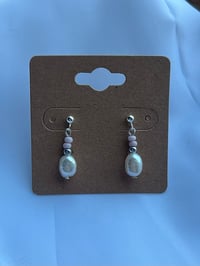 Image 1 of Pastel Pink Freshwater Pearl Studs