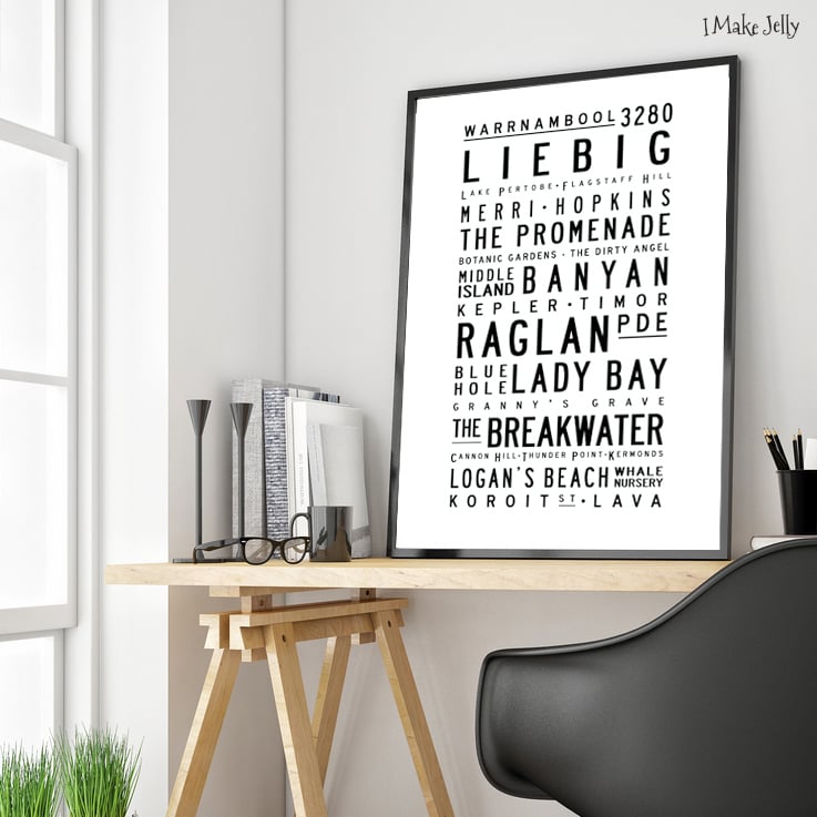 Image of Personalised Tram Banner Print