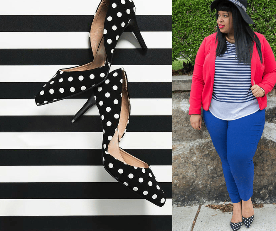 Image of Lane Bryant Polka Dot Pump