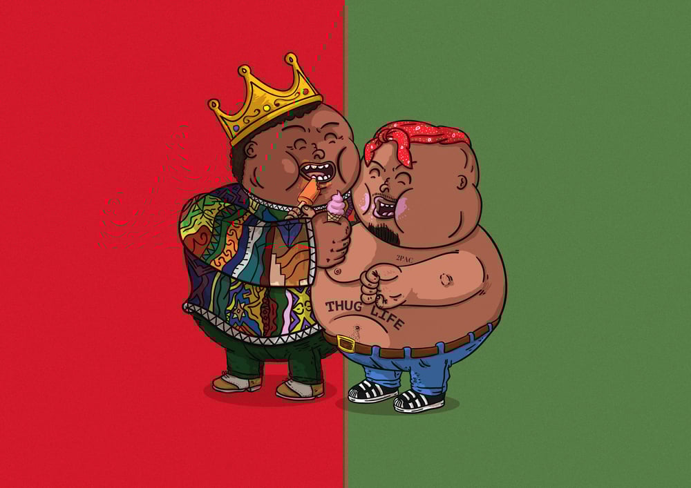 Image of Fatty Biggie & Pac Print