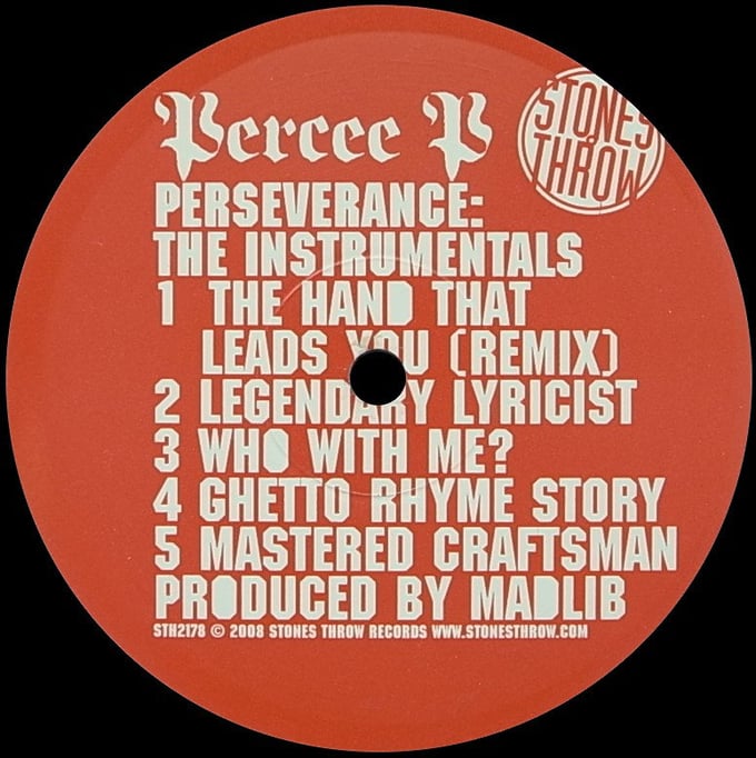 Image of Percee P perseverance instrumentals  (12" vinyl)