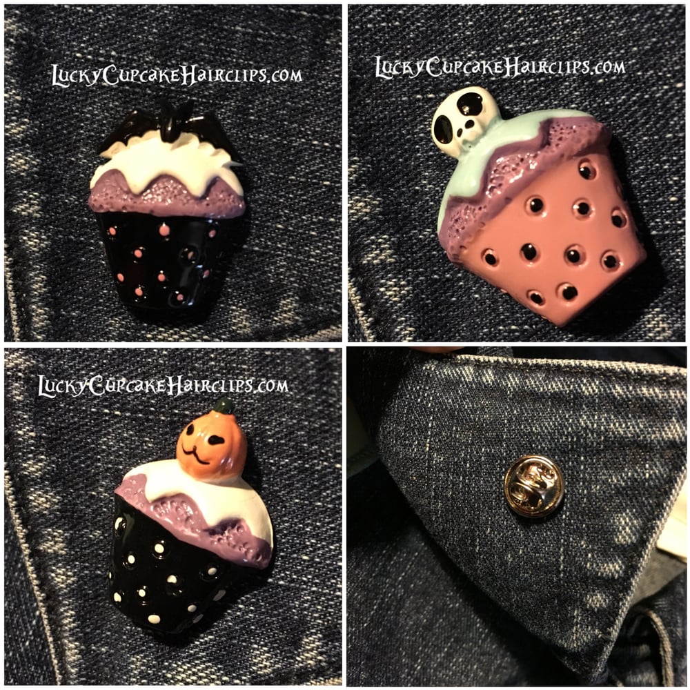 Image of Forever October Cupcake Pins