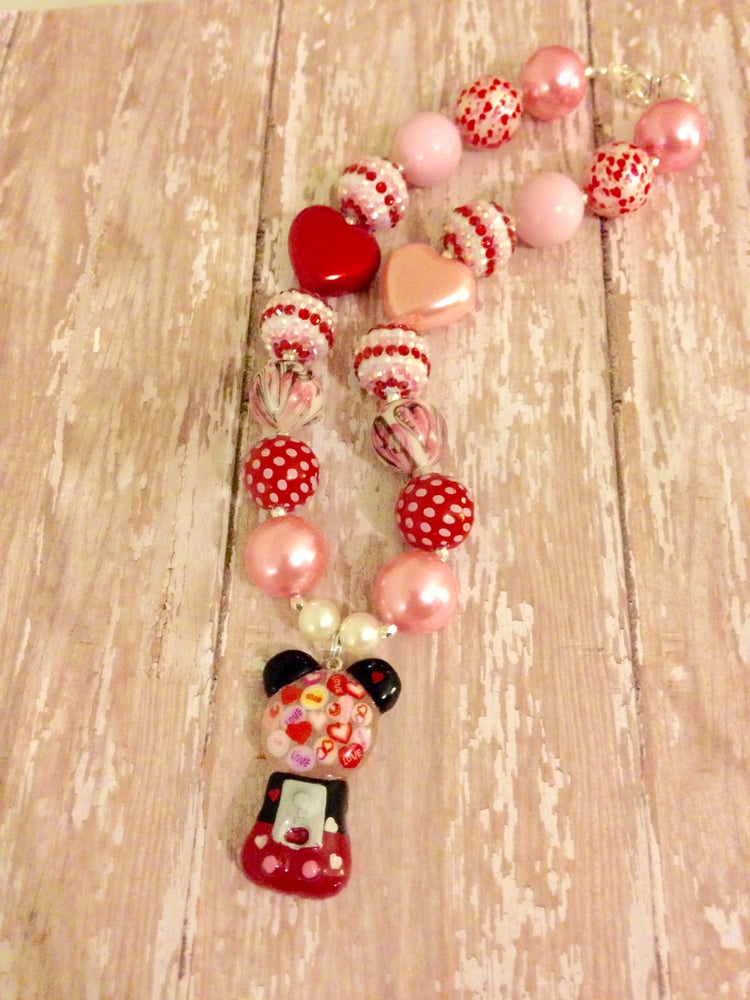 Image of Mickey Mouse Valentines Day Bubblegum machine