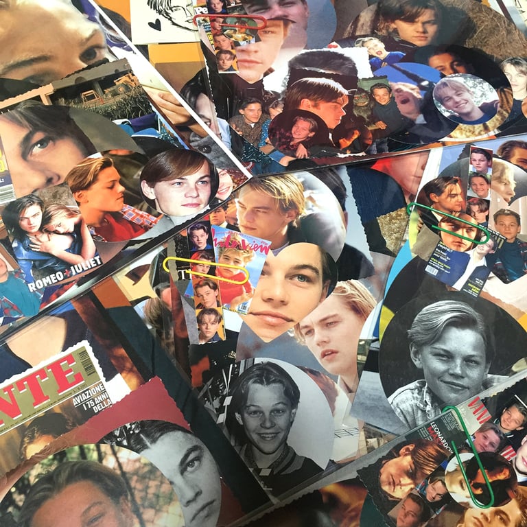 「LEONARDO DISCRAPRIO」 ♥︎ 90s LEO DICAPRIO PAPER SCRAP PACK Image 3