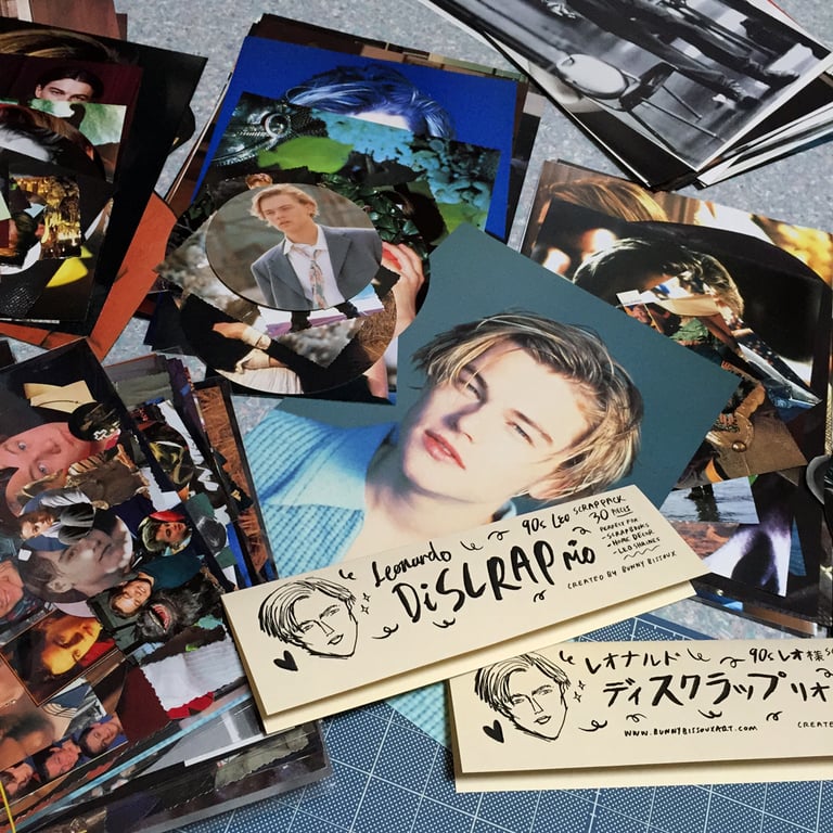 「LEONARDO DISCRAPRIO」 ♥︎ 90s LEO DICAPRIO PAPER SCRAP PACK