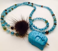 Image 2 of Blue Buddah Kette