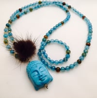 Image 1 of Blue Buddah Kette