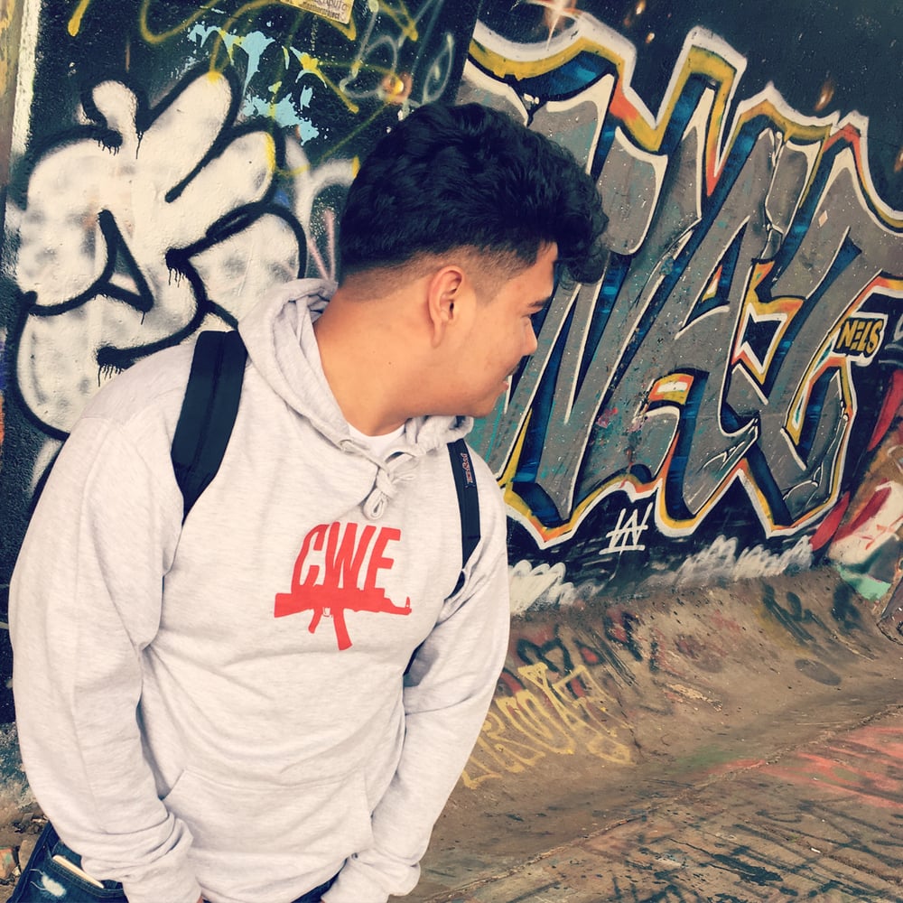 Image of Heather Grey CWE Logo Hoodie
