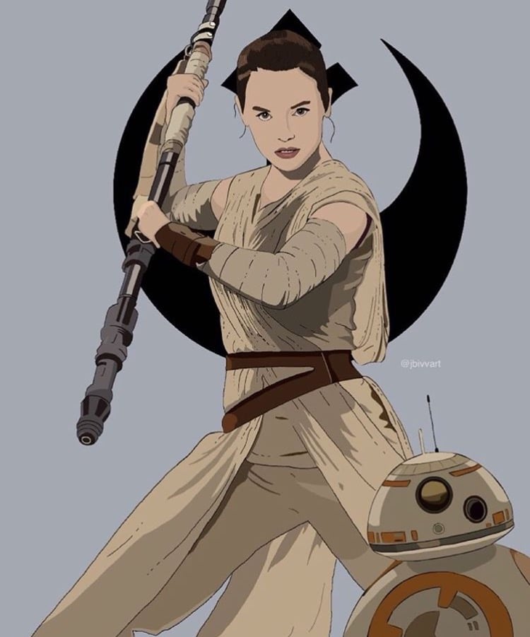 Image of Star Wars The Force Awakens, Rey & BB-8