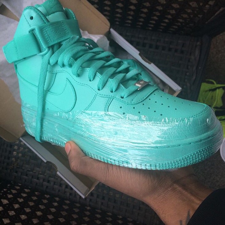 All turquoise outlet air force ones