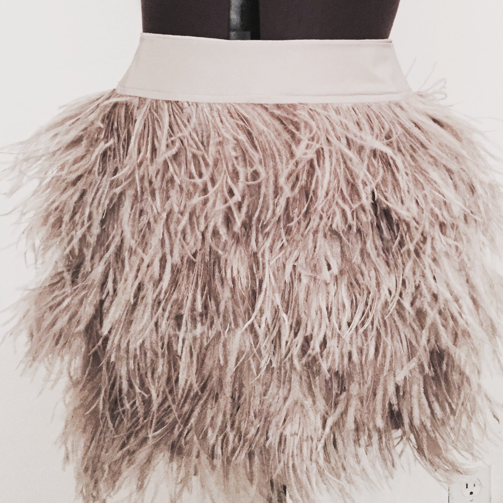 gray ostrich feathers