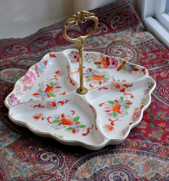 Image of Vintage Japanese Tidbit Tray