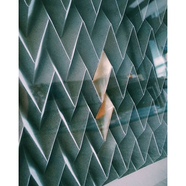 Image of Large framed zig zag tessellation