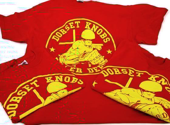 Image of Red and Yellow Logo Tee