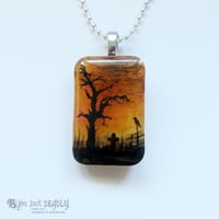 Image 3 of Spooky Tree Autumnal Resin Pendant *ON SALE - WAS £32 NOW £15*