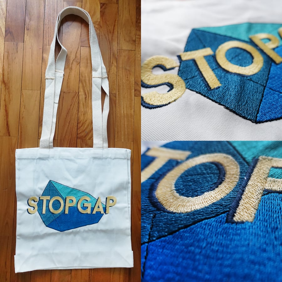 Image of Embroidered Tote Bag