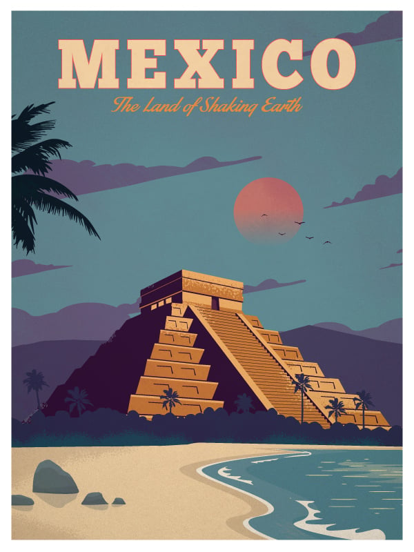 IdeaStorm Studio Store — Vintage Mexico Poster