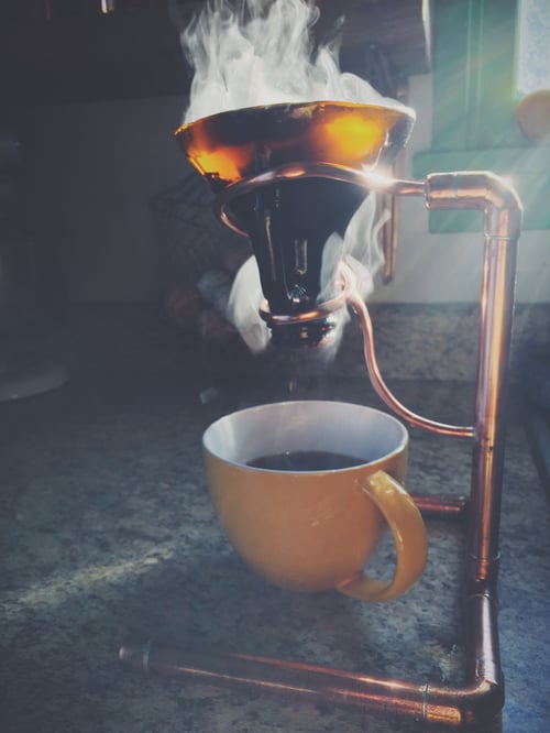 Image of Custom Copper Drip Coffee Stand
