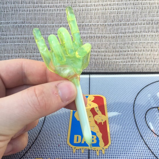Image of Jooves Glass Green Slyme Hand