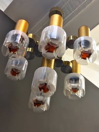 Image 4 of Chandelier with Murano Shades