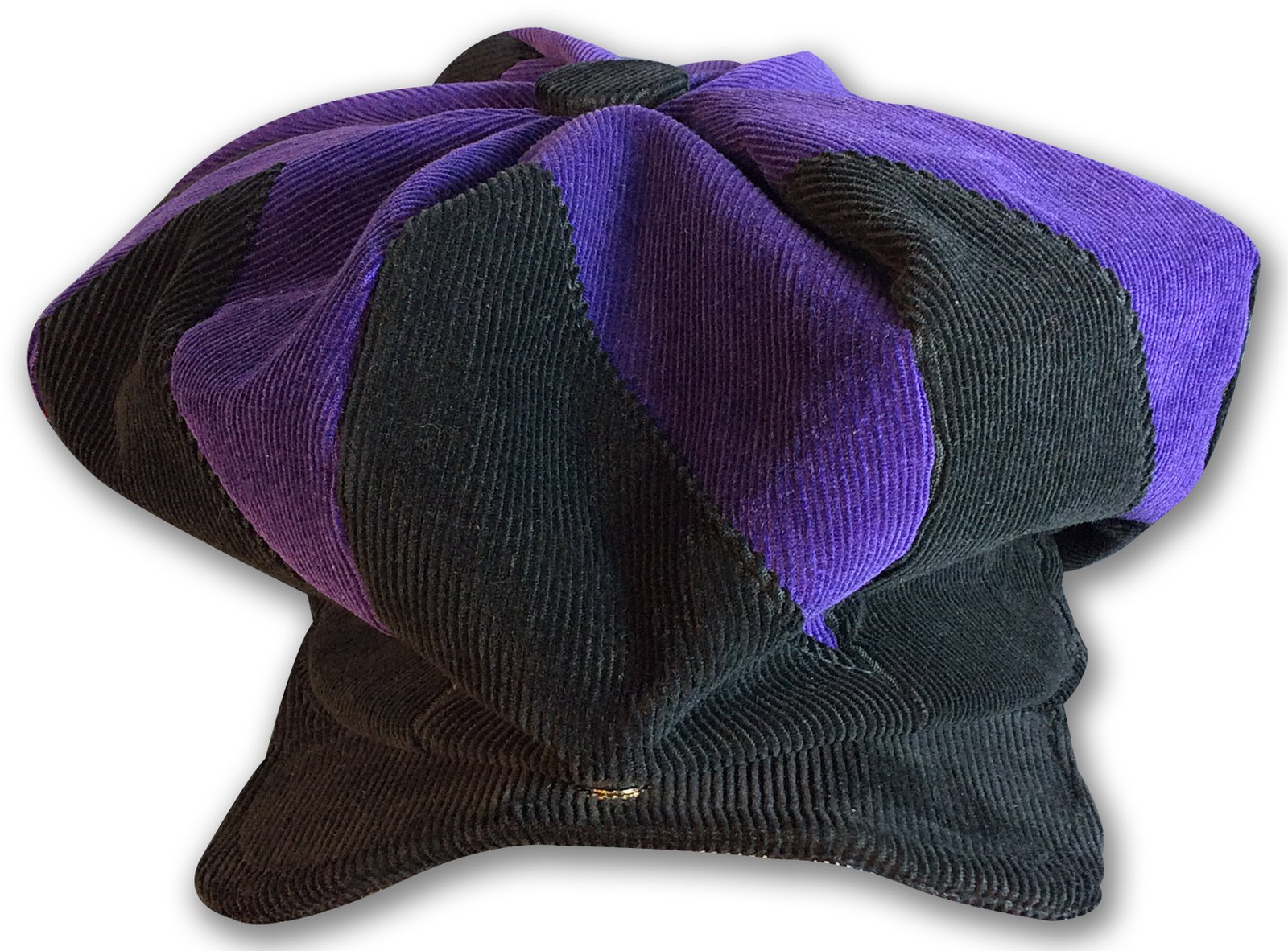 purple newsboy cap