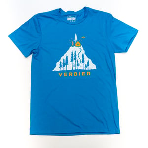 Image of Verbier T-Shirt - Chalet and Trees