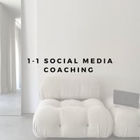 1-1 Social Media Business Coaching Course - 1 Session