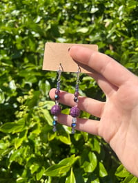 “lilac groove” earrings
