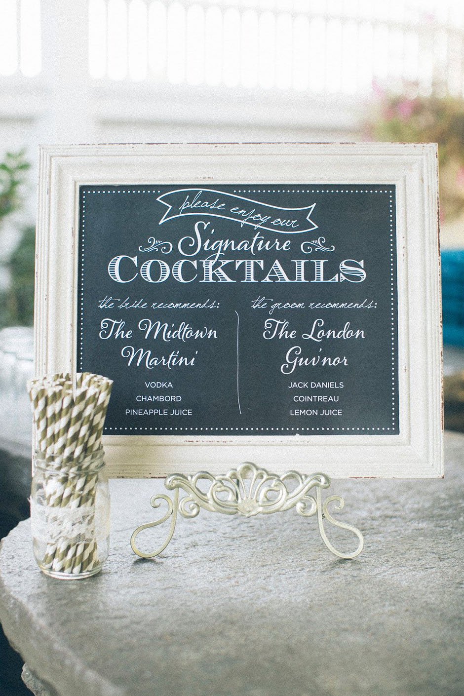 Image of Faux Chalkboard 14 x 11 Signature Drink Print