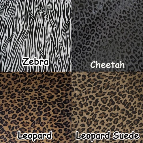 Image of EXOTIC ANIMAL PRINT Leather Straps .75" (inch) Wide - Your Choice of Length, Color & Hardware #17B