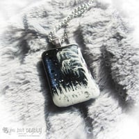 Image 3 of Winter Scene Painted Resin Pendant * WAS £25 NOW £12*