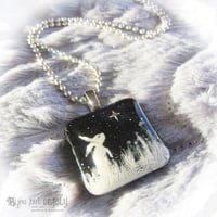 Image 4 of Winter Scene Painted Resin Pendant * WAS £25 NOW £12*