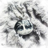 Image 5 of Winter Scene Painted Resin Pendant * WAS £25 NOW £12*