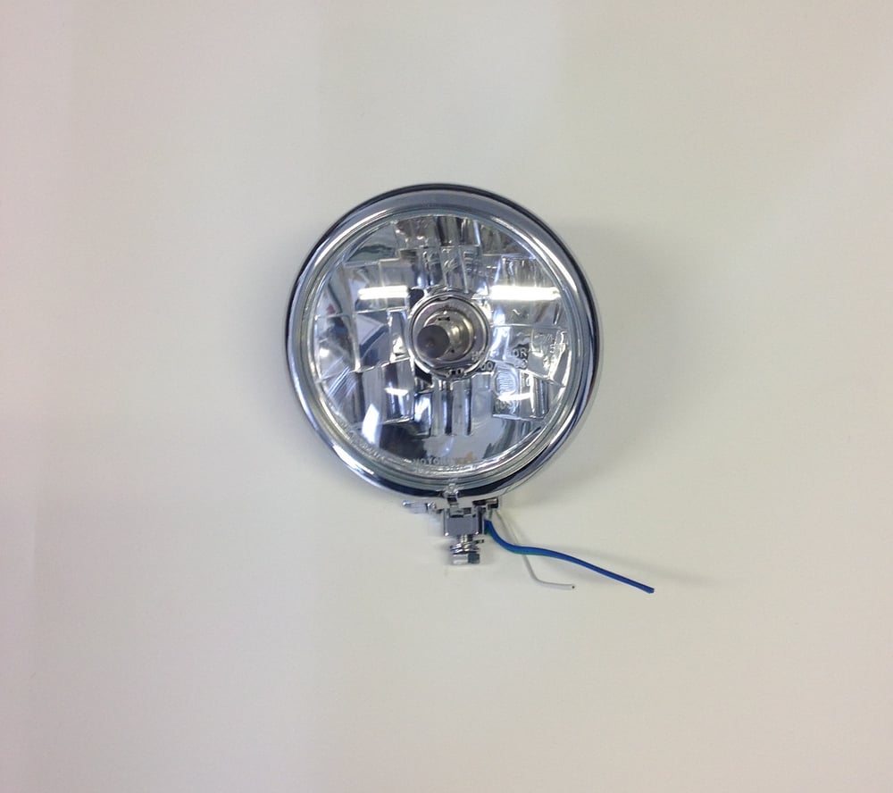Image of 5-3/4" Headlight - Black or Chrome (bottom mount)