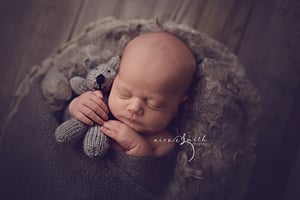 Image of Organic Silver Curly Felted Blanket