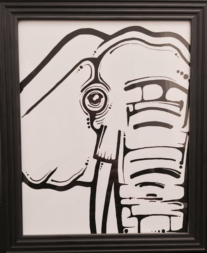 Image of Limited edition Elephant print (framed)