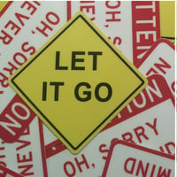 Let It Go Mini-Sticker