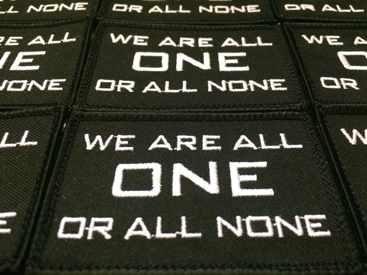 Image of We Are All ONE Or All None Patch