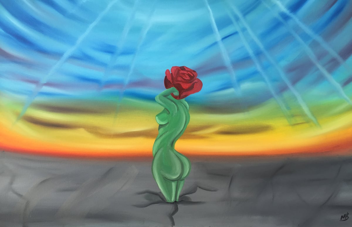 Image of "The Rose That Grew From Concrete"